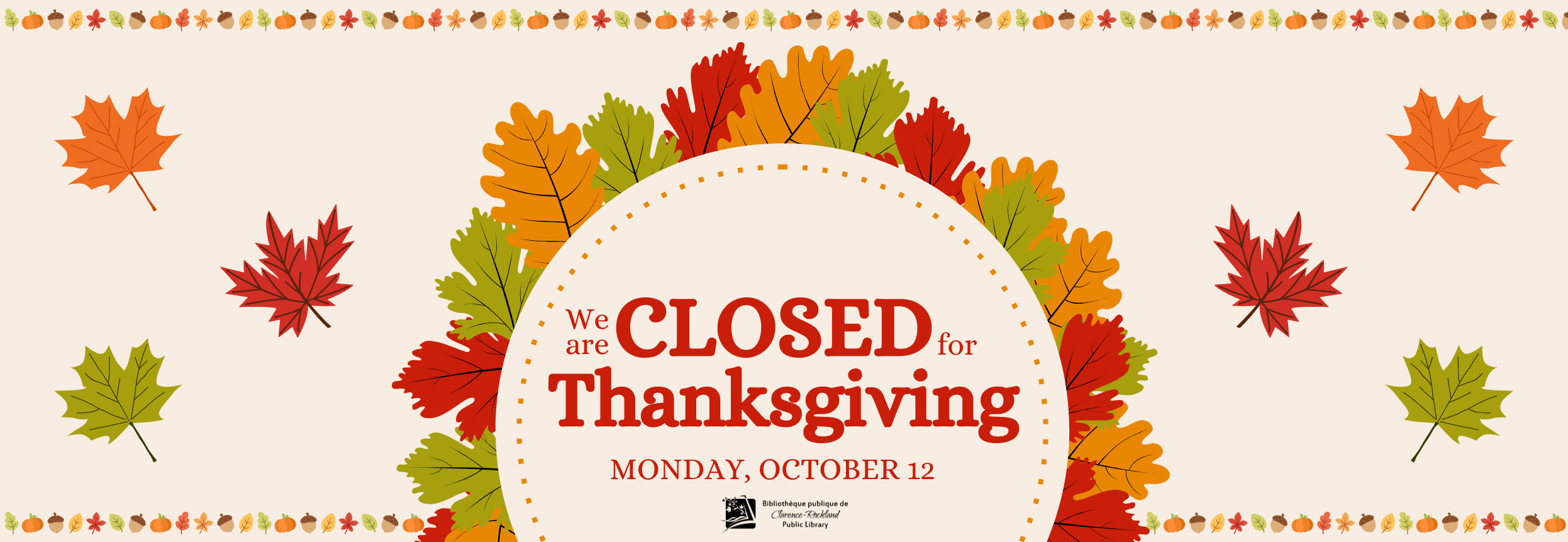 Closed for Thanksgiving